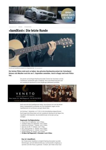 Band Xost Die letzte Runde Rapperswil Jona